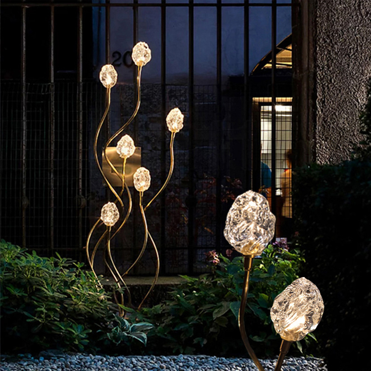 Outdoor Lighting And Landscape - 屋外防水芝生ライトヴィラ中庭芝生雰囲気景観庭園LED装飾ライトステンレス鋼ポッドライト