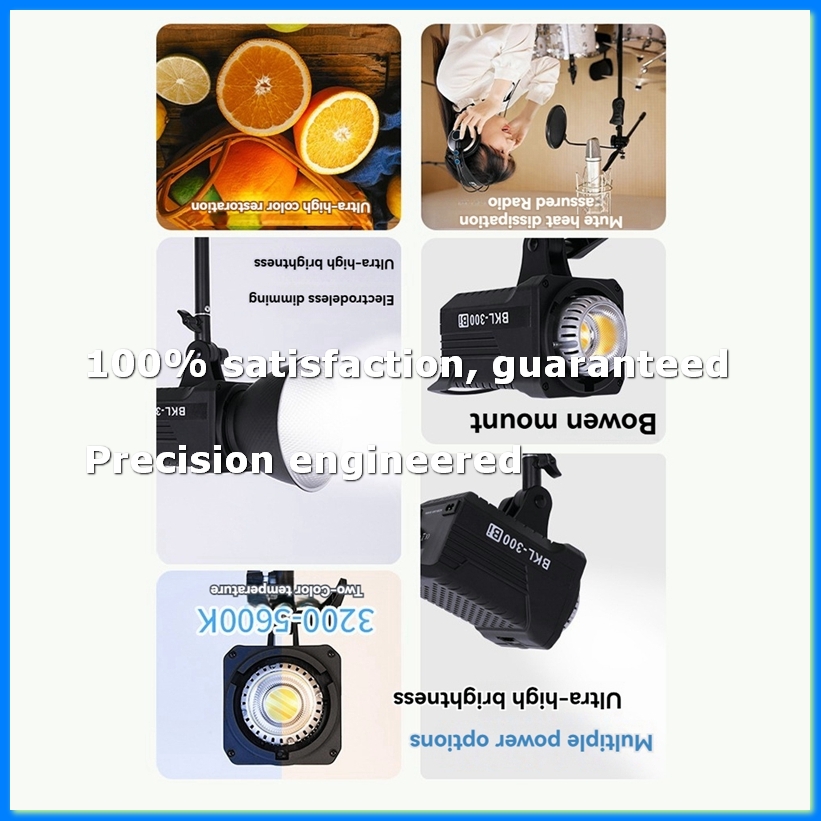 Outdoor Lighting Wireless - 300W Bi LED ビデオライト、ポートレート、屋外写真撮影用の 2.4G ワイヤレスリモコン付き連続