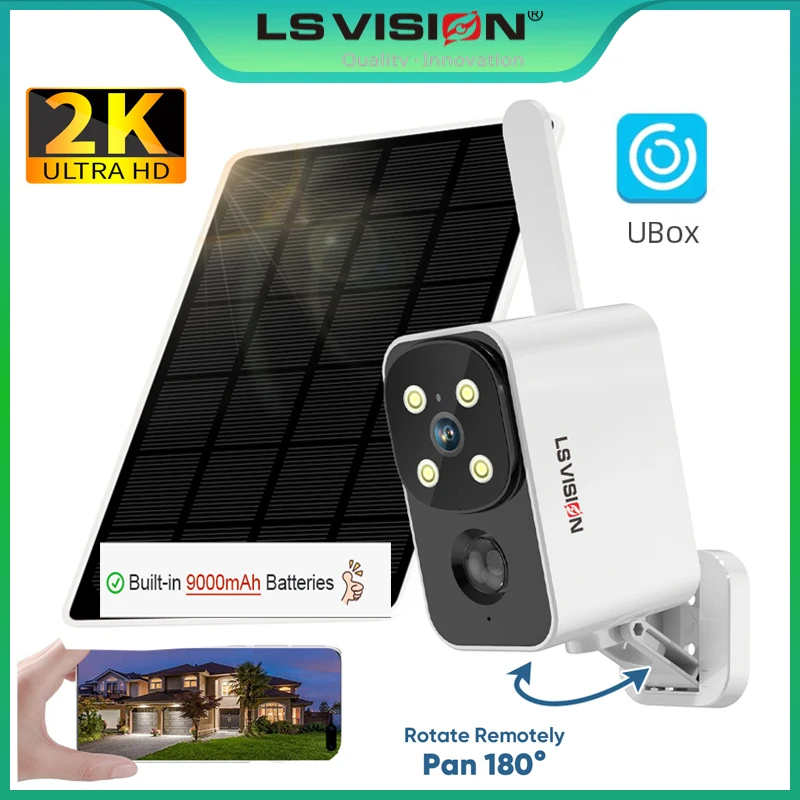 Outdoor Lighting Wireless - LS VISION屋外ソーラーカメラ ワイヤレスカメラ WIFI/4G 超長待機時間 PIRモーションライト