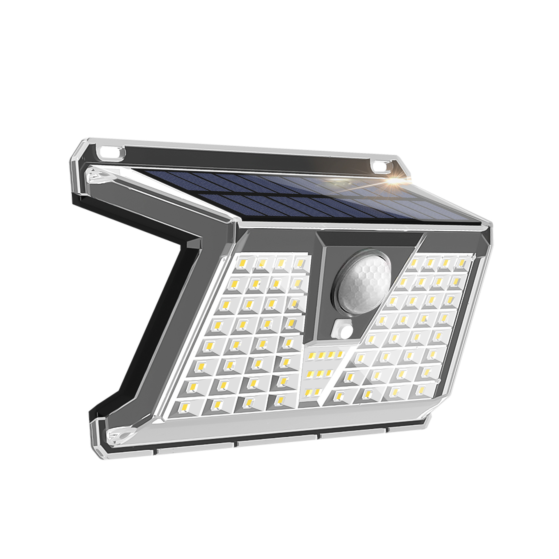 ソーラーウォールランプ、屋外防水家庭用照明、屋外4モード人感 - Outdoor Lighting Waterproof のレビューと価格