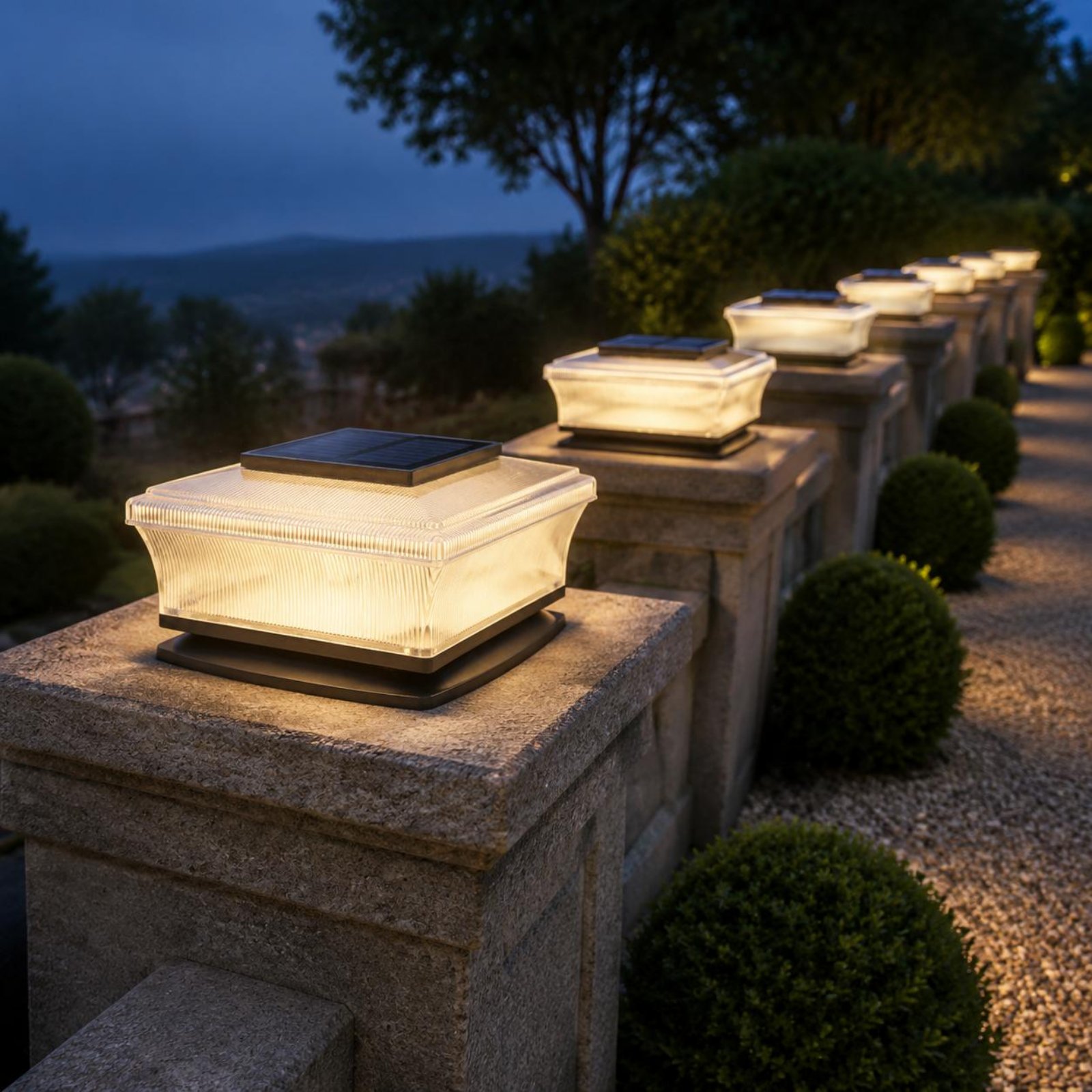 ソーラーポストキャップライト ワイヤレススクエアポストライト - Outdoor Lighting Wireless のレビューと価格