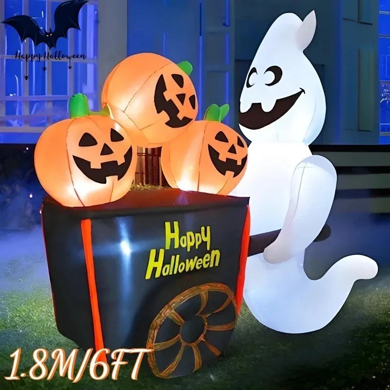 6フィート ハロウィン 屋外 ホリデーデコレーション インフ - Outdoor Lighting Effects のレビューと価格