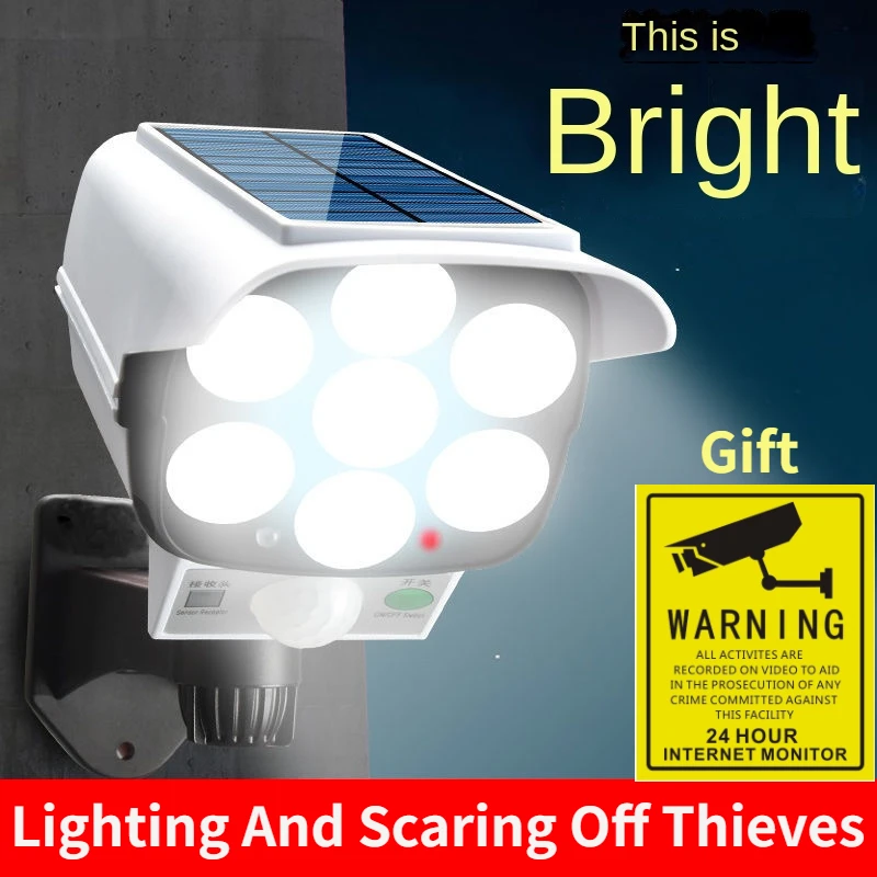 屋外ソーラーライトモーションセンサーセキュリティダミーカメラ - Outdoor Lighting Wireless のレビューと価格