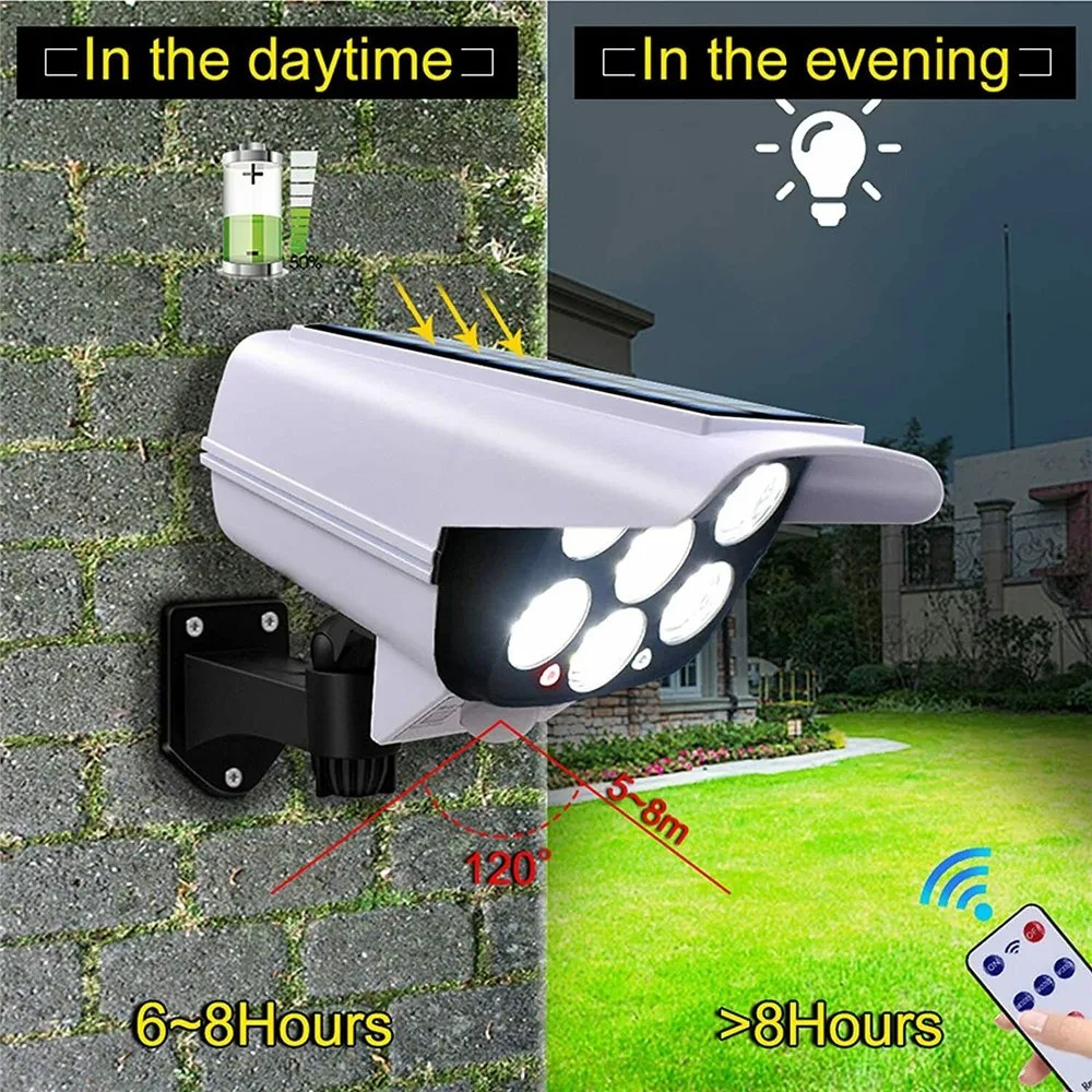 屋外ソーラーライトモーションセンサーセキュリティダミーカメラ - Outdoor Lighting Wireless のレビューと価格
