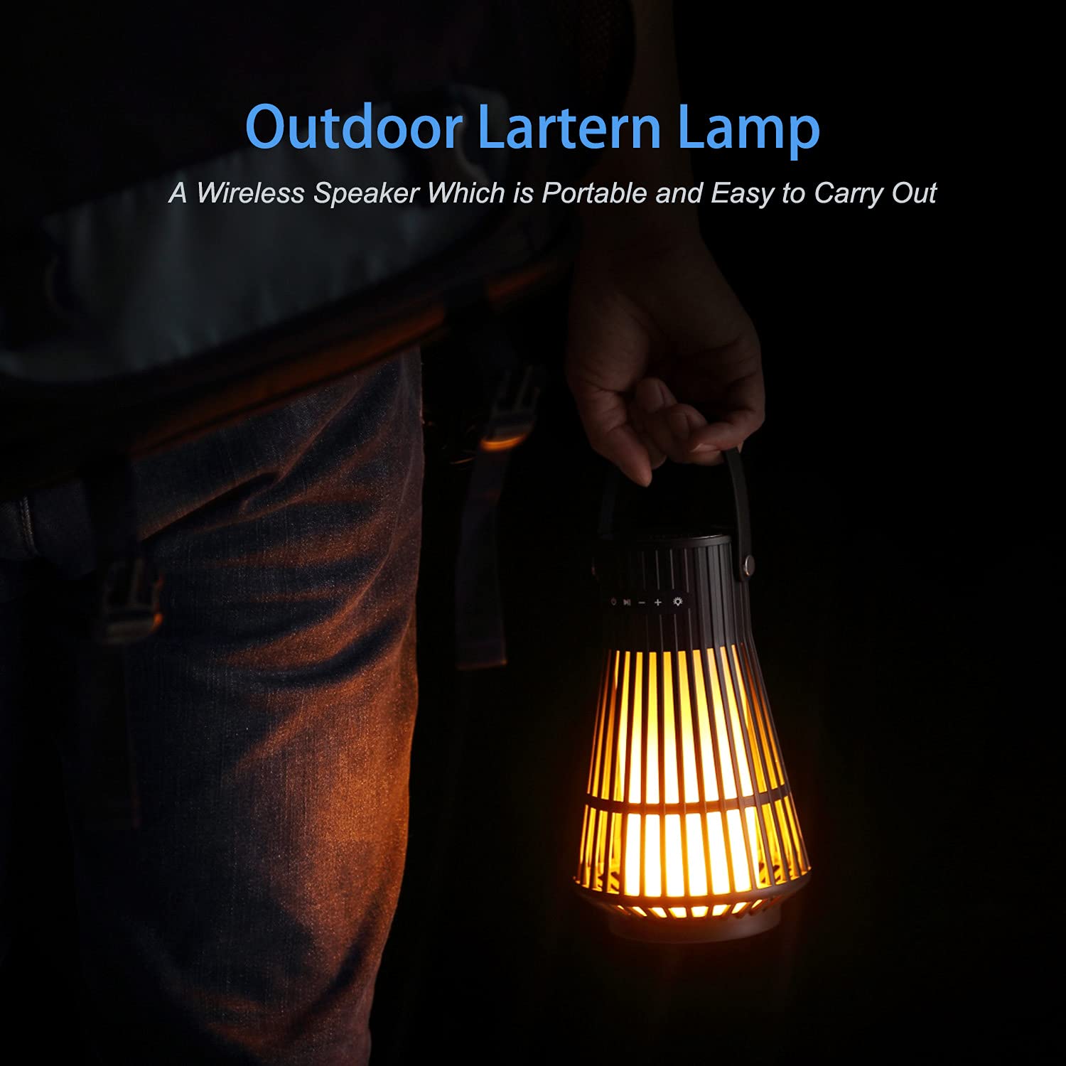 防水ポータブルLEDキャンプライト,炎,屋外,Bluetoo - Outdoor Lighting Wireless のレビューと価格