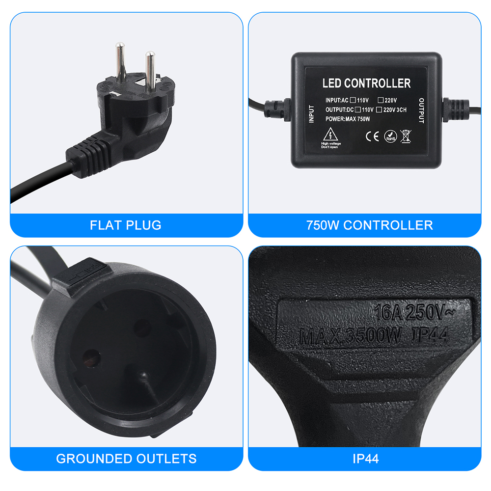 AC 110V 220V 240V LED調光コントローラー - Outdoor Lighting Uk のレビューと価格